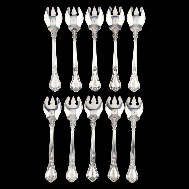 TEN GORHAM CHANTILLY STERLING