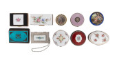 TEN GUILLOCHE ENAMALED METAL B
