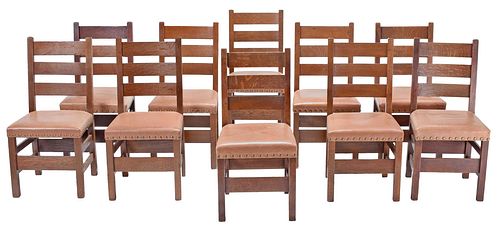 TEN GUSTAV STICKLEY HEAVY LADDER