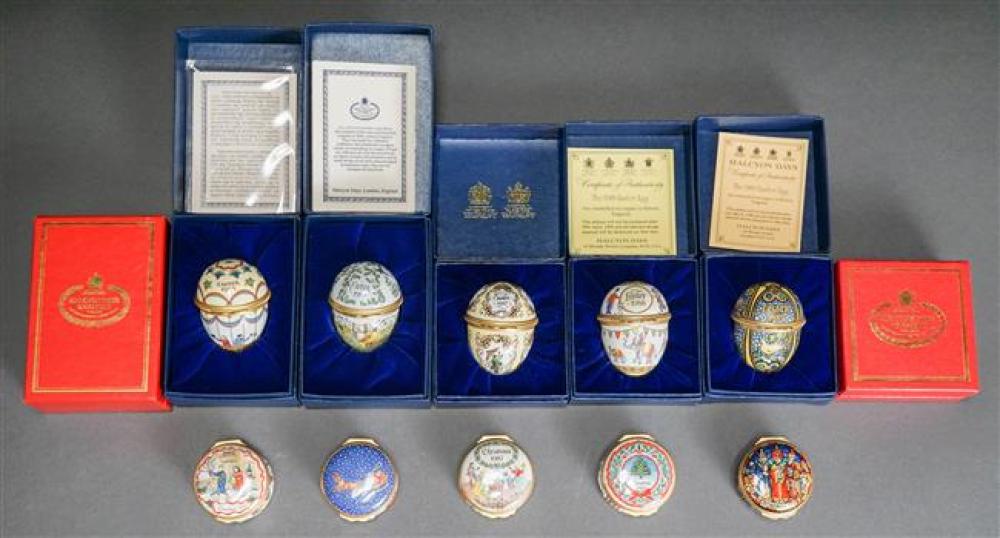 TEN HALCYON DAYS ENAMEL CHRISTMAS