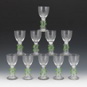 TEN HAND BLOWN STEMMED CORDIAL