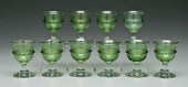 Ten Heisey Sussex goblets: moo