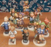 TEN HUMMEL PORCELAIN FIGURINES