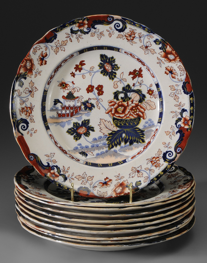 Ten Ironstone Plates British,