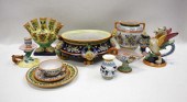 TEN ITALIAN CERAMIC TABLEWARE