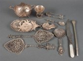 Ten items of Continental silve