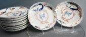 TEN KAKIEMON PORCELAIN PLATES,