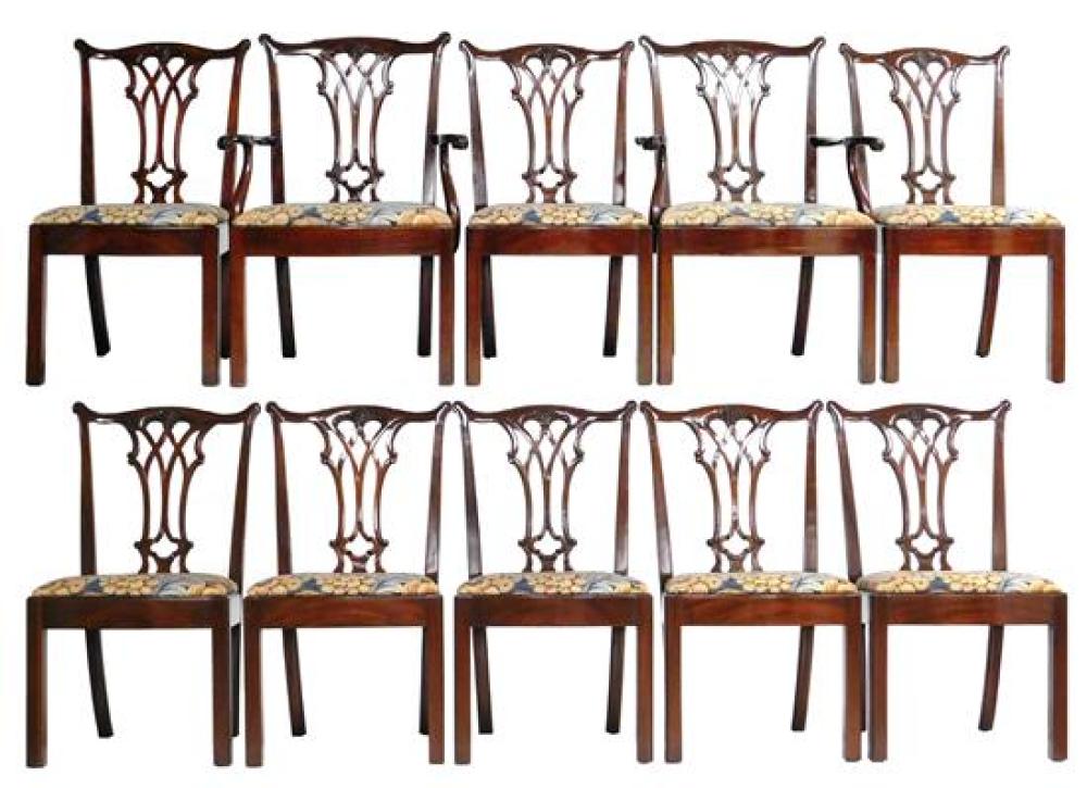 TEN KARGES CHIPPENDALE STYLE DINING