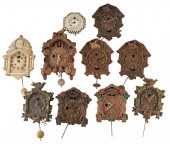 TEN KEEBLER PENDULETTE CLOCKSo