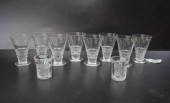 TEN LALIQUE DRINKWARE ARTICLES