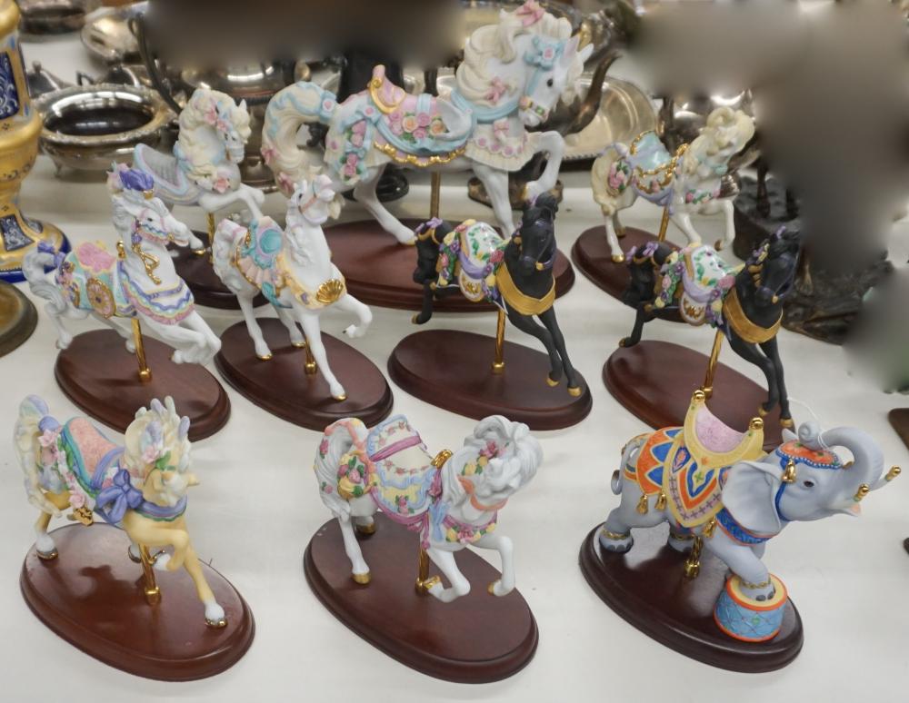 TEN LENOX PORCELAIN CAROUSEL