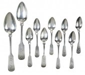 TEN MARQUAND COIN SILVER SPOON
