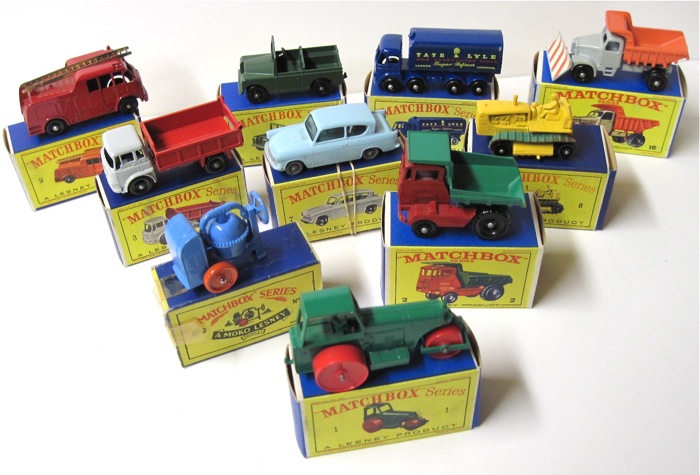 TEN MATCHBOX TOY VEHICLES including
