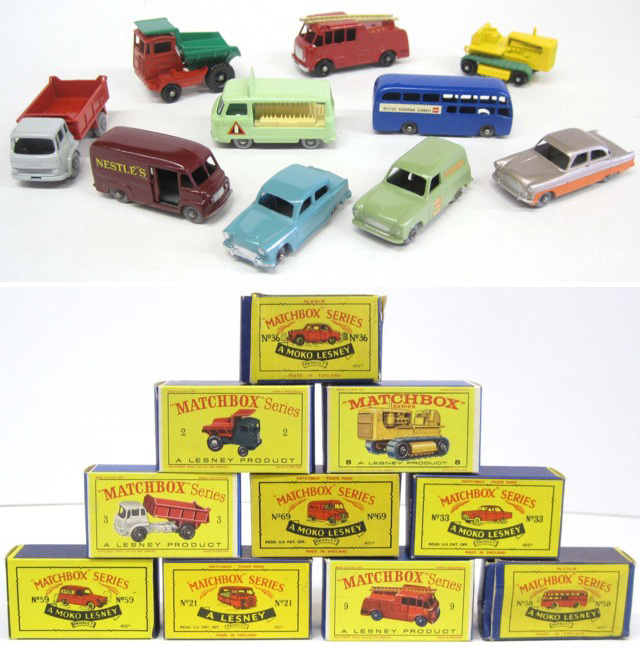 TEN MATCHBOX TOY VEHICLES including