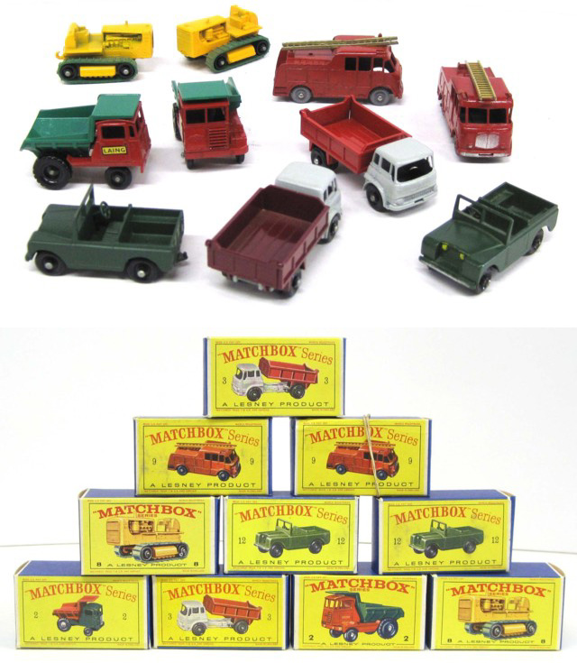 TEN MATCHBOX TOY VEHICLES including