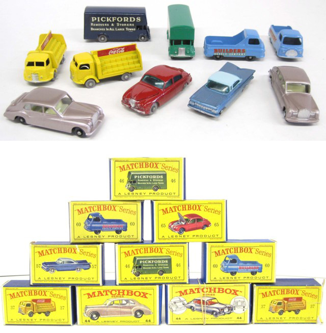 TEN MATCHBOX TOY VEHICLES
