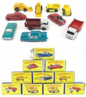 TEN MATCHBOX TOY VEHICLES incl