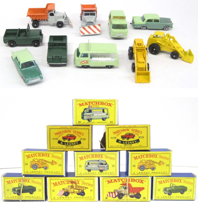 TEN MATCHBOX TOY VEHICLES including
