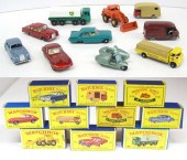 TEN MATCHBOX TOY VEHICLES incl