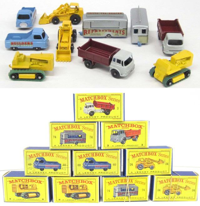 TEN MATCHBOX TOY VEHICLES including