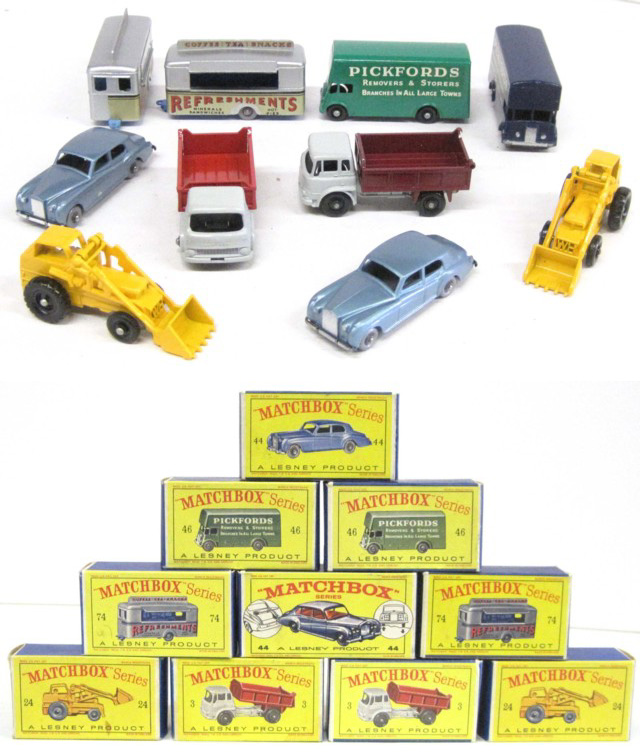 TEN MATCHBOX TOY VEHICLES including