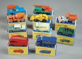 TEN MATCHBOX TOY VEHICLES incl