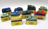 TEN MATCHBOX VEHICLES in boxes