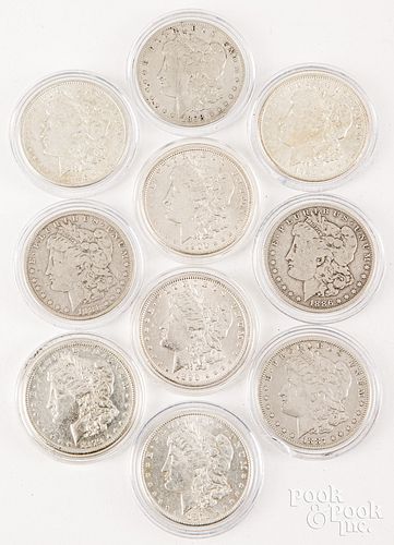 TEN MORGAN SILVER DOLLARSTen Morgan