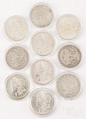 TEN MORGAN SILVER DOLLARSTen M