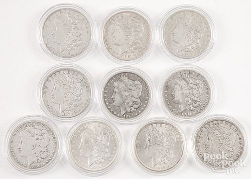 TEN MORGAN SILVER DOLLARSTen Morgan