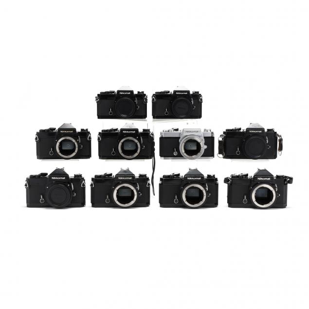 TEN NIKON FT2 35MM FILM CAMERAS,