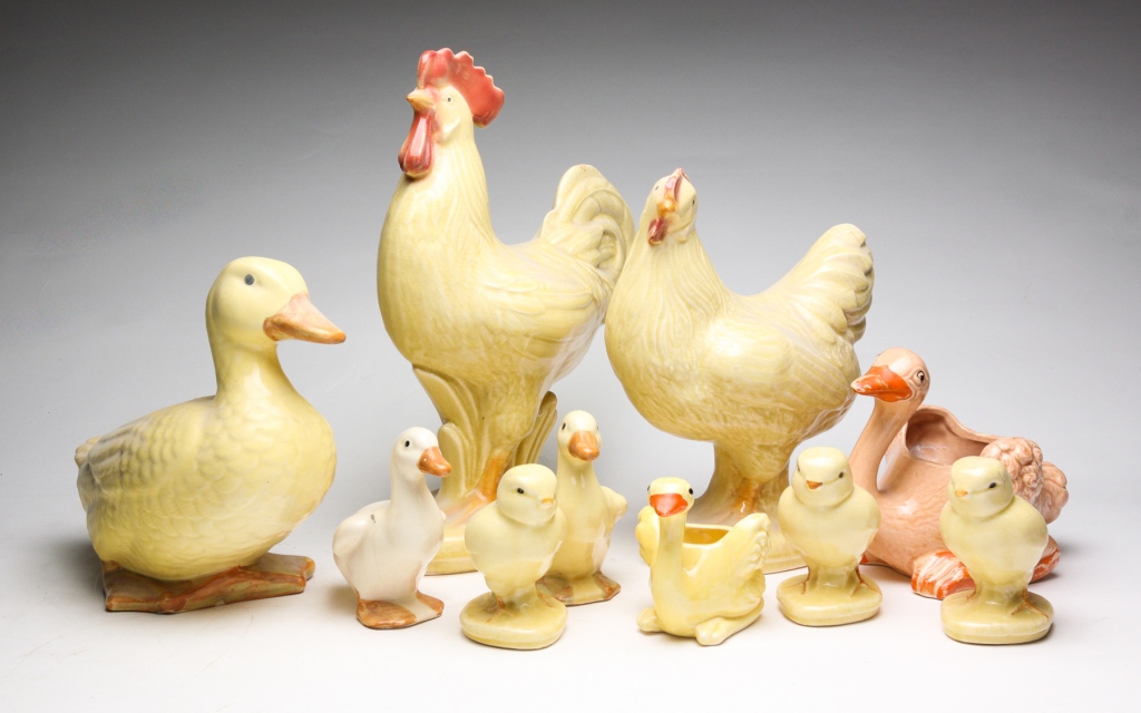 TEN OHIO BRUSH/BRUSH MCCOY BIRDS.