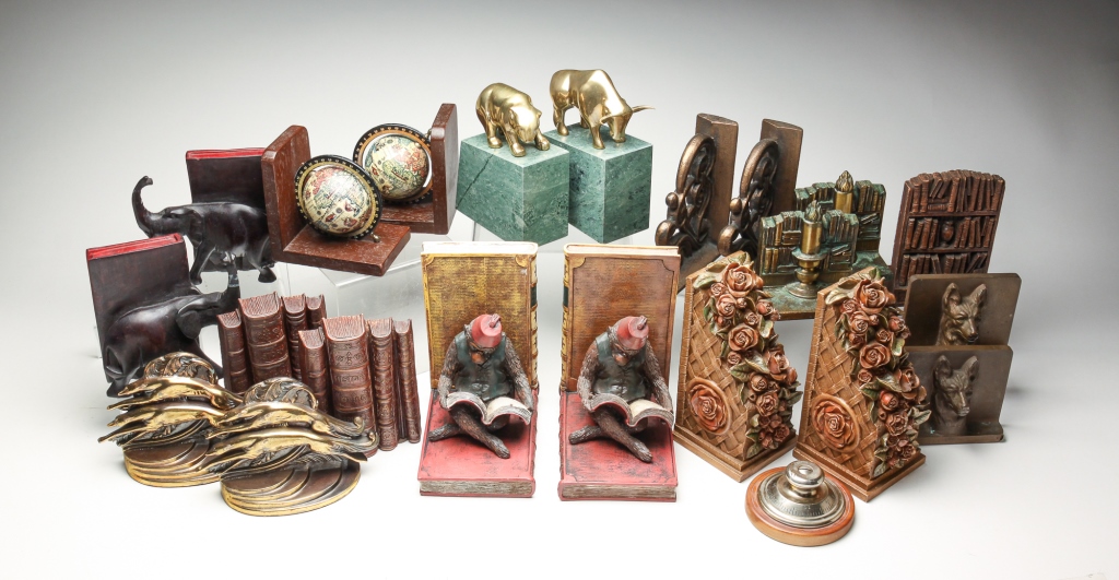 TEN PAIRS OF BOOKENDS. Twentieth