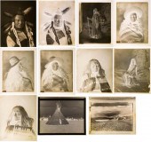 TEN PHOTOGRAPHIC GLASS PLATES
