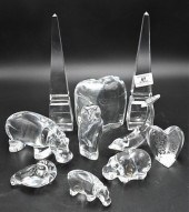 TEN PIECE BACCARAT CRYSTAL GRO