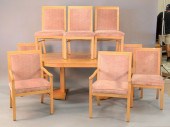 TEN PIECE BAKER BLONDE DINING