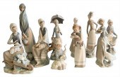 TEN PIECE LOT OF PORCELAIN LLA