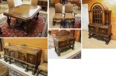 TEN-PIECE WALNUT DINING FURNIT
