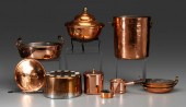 Ten Pieces Copper Cookware 19t