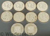 Ten pieces Franklin Mint 1971