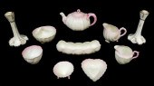 TEN PIECES OF BELLEEK PORCELAI