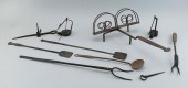 TEN PIECES OF COLONIAL WROUGHT