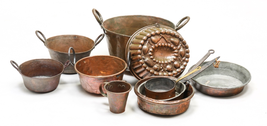 TEN PIECES OF COPPER. European