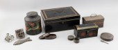 TEN PIECES OF TIN AND TOLEWARE