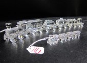 TEN PIECES SWAROVSKI CUT CRYST