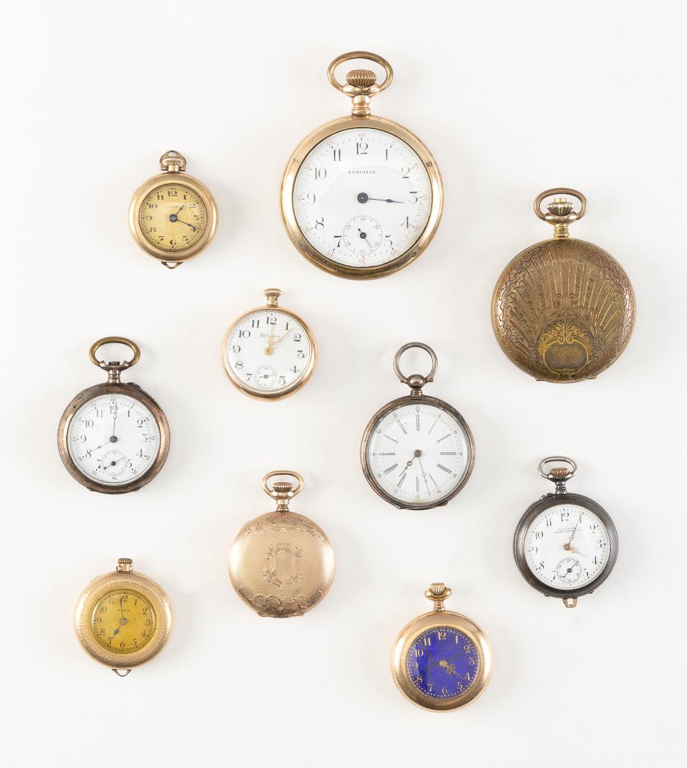 TEN POCKET WATCHES 19TH/20TH