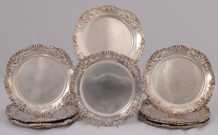 TEN REED & BARTON SILVER SERVICE