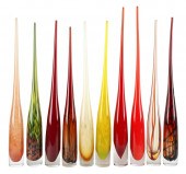 TEN ROCHE BOBOIS MURANO GLASS