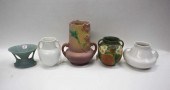TEN ROSEVILLE ART POTTERY VESS