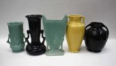 TEN ROSEVILLE ART POTTERY VESS